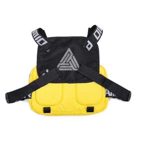 クリスブラウン愛用 BLACK PYRAMID ブラックピラミッド 黄色 イエロー チェストリグ CHEST RIG バッグ ロゴストラップ 日本未入荷 ミリタリー