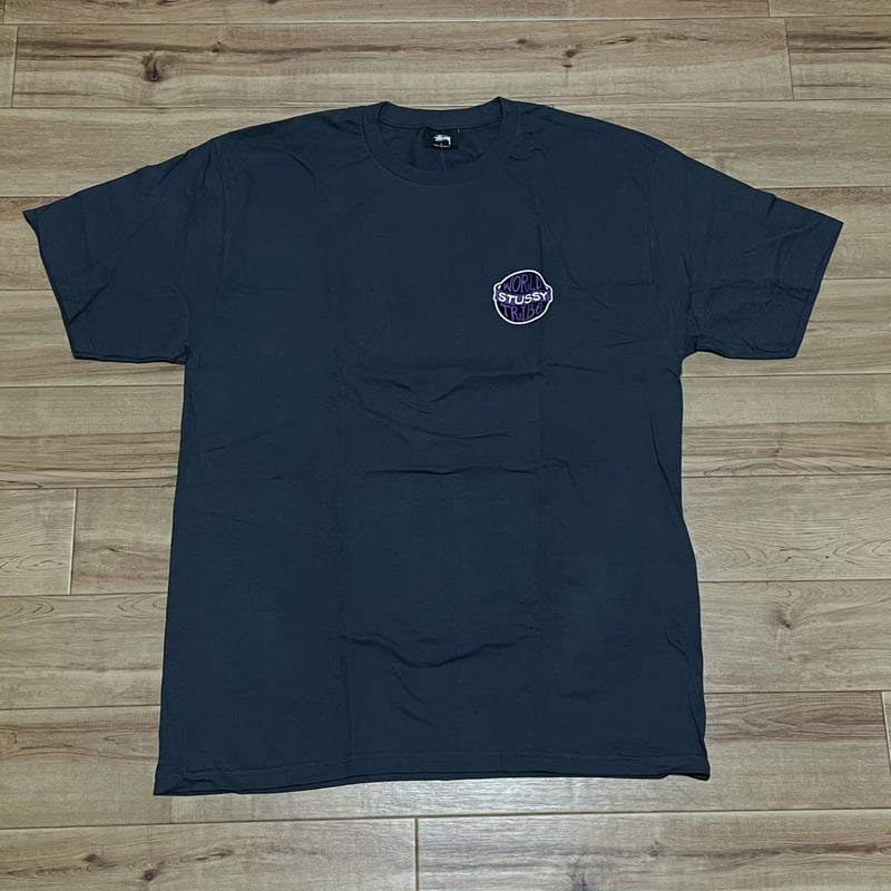 L】 Stussy ステューシー WAORLD TRIBE ワールドトライブ 半袖 Tシャツ
