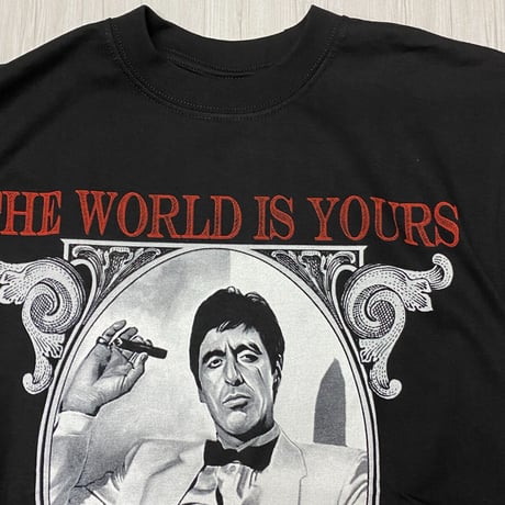 LA発 SCARFACE トニーモンタナ アンダーグラウンド グラフィック ヘビーウェイト Tシャツ (GTS37)