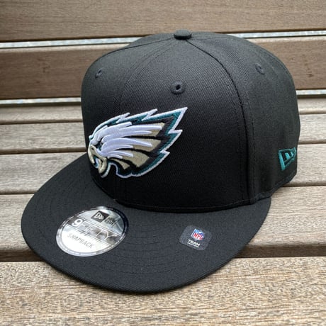 USA限定 9FIFTY ニューエラ NFL イーグルス PHI EAGLES スナップバックキャップ BLK