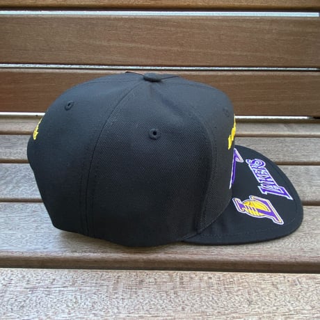 Mitchell&Ness NBA ロサンゼルス レイカーズ THE BRIM スナップバック キャップ (14-1)