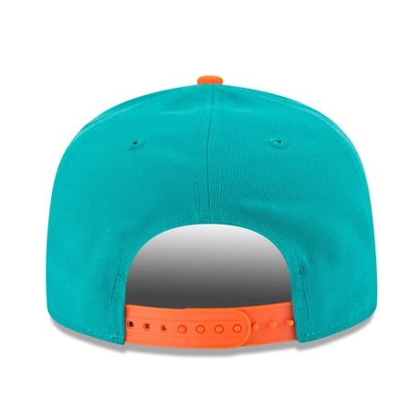 USA正規品 NFL ニューエラ NEWERA 旧ロゴ MIAMI マイアミ Dolphins ドルフィンズ スナップバック 9Fifty アメフト 調節可 キャップ Baycik 2トーン