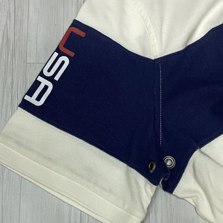 ラルフローレン RALPH LAUREN USA 半袖 ポロシャツ OFFSHORE セーリング p-15 オフホワイト