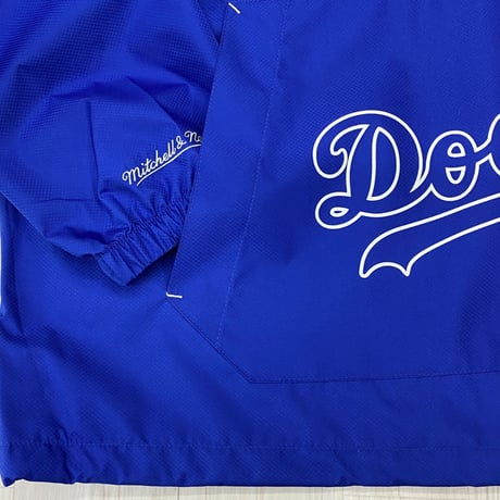 USA限定 Mitchell&Ness MLB ロサンゼルス ドジャース Team Origins ハーフZIP ウィンドブレーカー