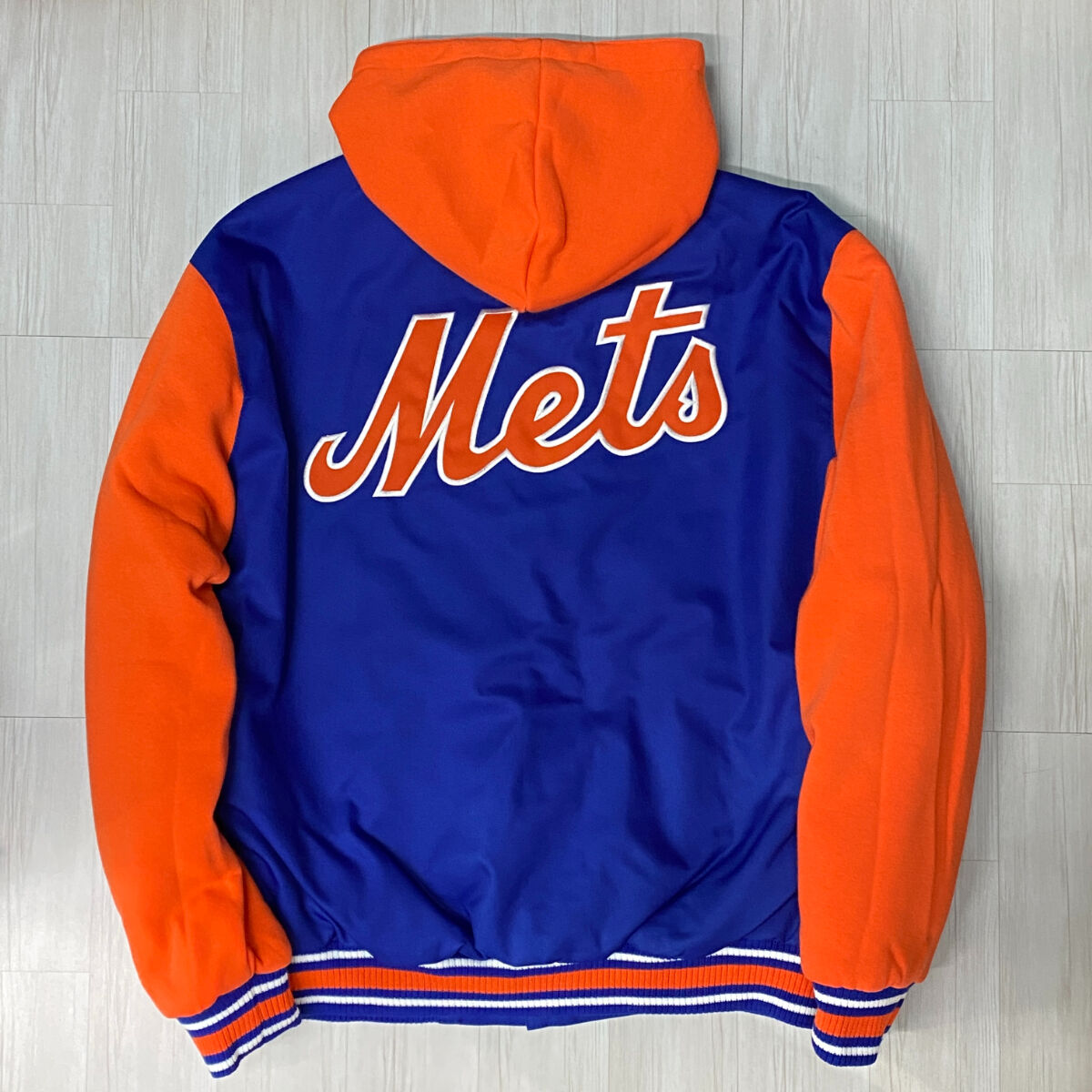 USA限定 JHデザイン MLB ニューヨーク メッツ NY Mets フード USA限定 JHデザイン MLB ニューヨーク メッツ NY Mets フード