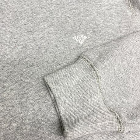 Diamond Supply ダイヤモンドサプライ Micro Brilliant クルーネック スウェット トレーナー タオル地 グレー