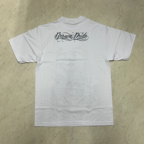 LA発 Brown Pride ブラウンプライド VIDA LOCA アンダーグラウンド グラフィック ヘビーウェイト Tシャツ 白 (GTS15B)