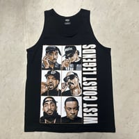 LA発 Shaka Wear アンダーグラウンド グラフィックデザイン タンクトップ WestCoast 黒 (GTT13)