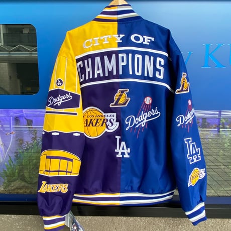 【限定】優勝記念スタジャン JHデザイン City Of Champions ロサンゼルス レイカーズ ドジャース
