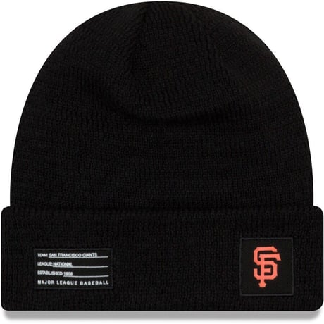 NEWERA ニューエラ MLB ニット帽 サンフランシスコ Giants ジャイアンツ 黒 YOUTH 防寒