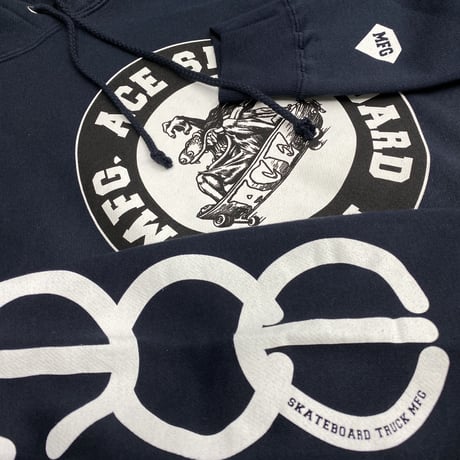 ラスト1 【2XL】 ダイヤモンドサプライ Diamond supply co. 紺 ACE プルオーバー パーカー MFG スケボー