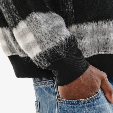 ニュージャージー発 Copper Rivet コッパーリベット BRUSHED FLANNEL CREWNECK フランネル クルーネック 黒 (TOP3)