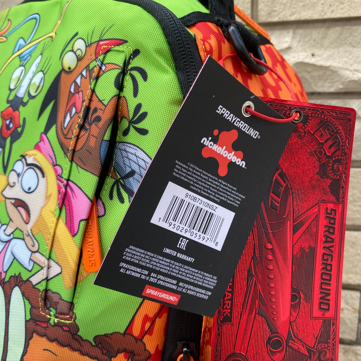 【美品】SPRAYGROUND ニコロデオンコラボリュック 米国仕様 SPRAYGROUND ニコロデオン 90s Nick Toon テイク