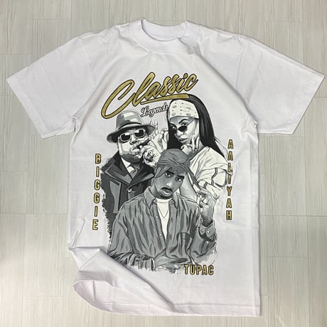 LA発 Classic Legends アンダーグラウンド グラフィック ヘビーウェイト Tシャツ 白 (GTS81)