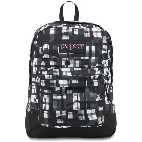 人気No.1 JANSPORT ジャンスポーツ SUPERBREAK スーパーブレイク BLACK GLITCH PL バックパック リュック 通学 通勤 ジャンスポ 25L