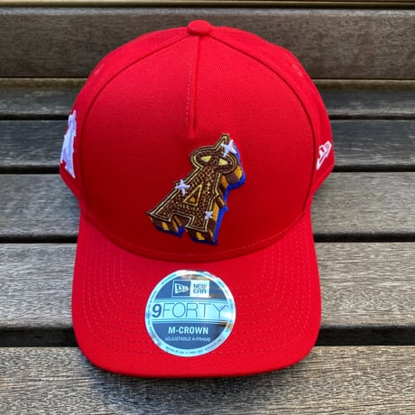 USA限定 NEWERA ニューエラ 9Forty M-Crown Aフレーム Angels エンゼルス EMBLEM スナップバックキャップ (940-253)
