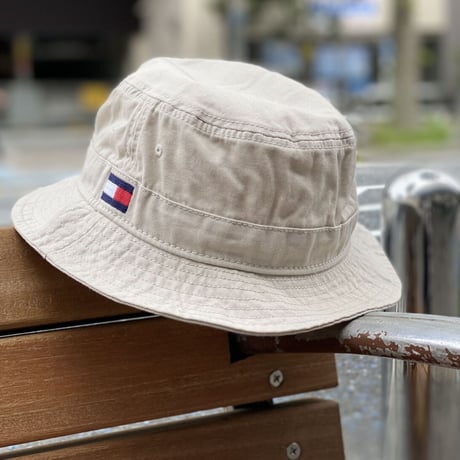 USA限定 トミーヒルフィガー TOMMY HILFIGER バケットハット サファリ ベージュ (51)