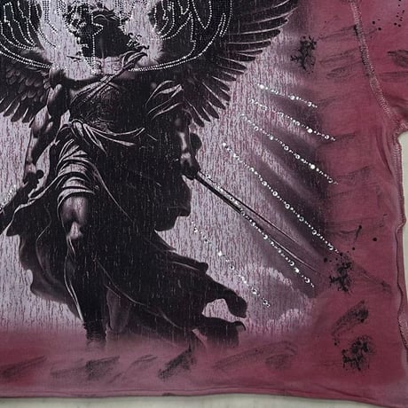カリフォルニア発 Rare Peace レアピース Save Our Soul クロップドTシャツ ラインストーン (CropT17)