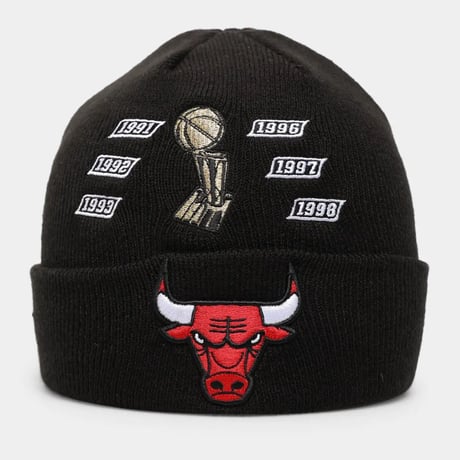 USA限定 NEWERA ニューエラ NBA ファイナルズ チャンピオン ニットキャップ BULLS ブルズ