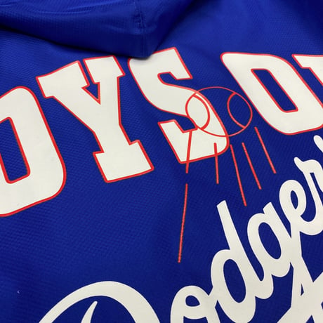 USA限定 Mitchell&Ness MLB ロサンゼルス ドジャース Team Origins ハーフZIP ウィンドブレーカー