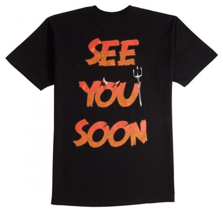 【3XL】 Diamond Supply Co ダイヤモンドサプライ 半袖 Tシャツ SEE YOU SOON サタン 黒 LA