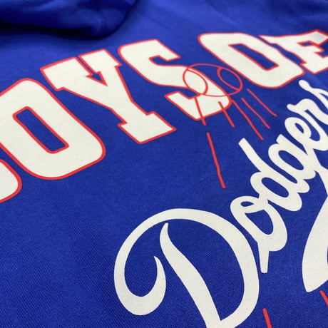 USA限定 Mitchell&Ness USA ロサンゼルス ドジャース Team Origins プルオーバー パーカー Dodgers