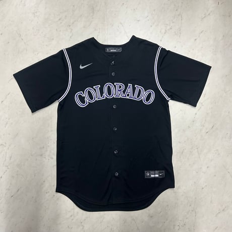 NIKE ナイキ Rockies コロラド ロッキーズ MLB オフィシャルライセンス ジャージー ALT ブラック (MLBJ23)