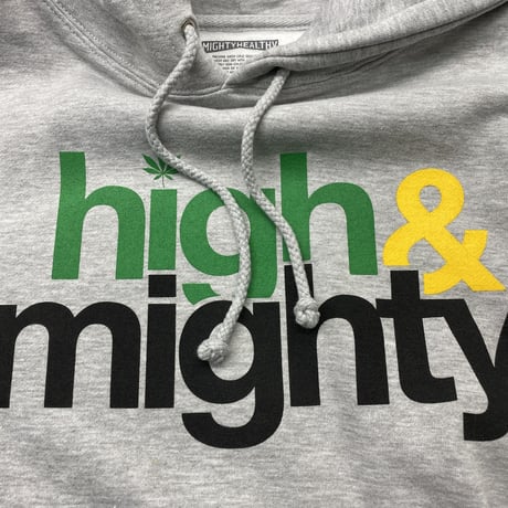 NY発 Mighty Healthy マイティヘルシー HighMighty ハイマイティ プルオーバー パーカー 黒 ラスタカラー