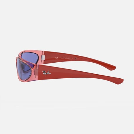 Ray-Ban レイバン RECTANGLE レクタングルシェイプ 透明 ランスペアレントレッド サングラス RB4332 (0RB19)