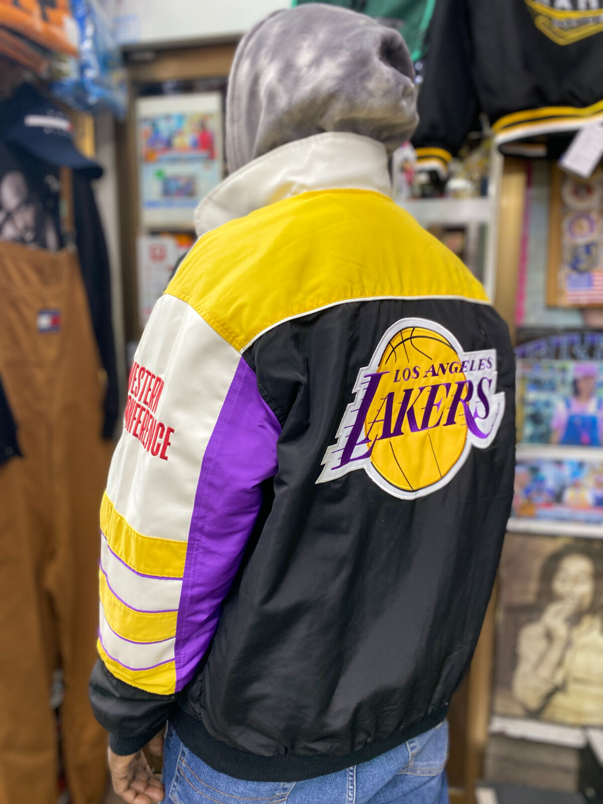 ヴィンテージLakers スタジャン リバーシブル - アウター