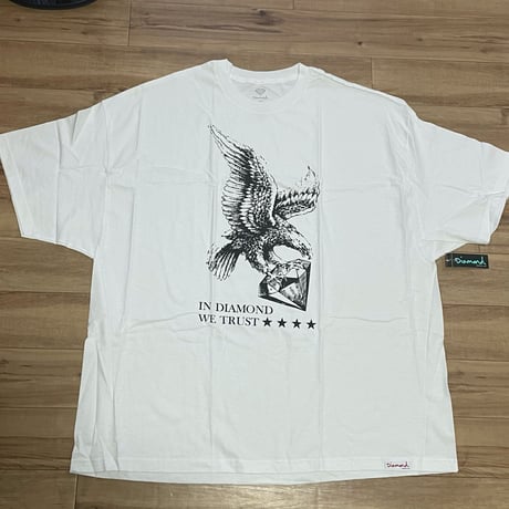 【4XL】 ダイヤモンドサプライ Diamond Supply Co. 半袖 Tシャツ 紺 We Trust 鷲 (T15)