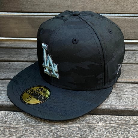 USA限定 NEWERA 59FIFTY ロサンゼルス ドジャース LA Dodgers ブラックシャドウ (15-32)