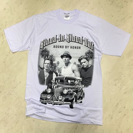 Blood In Blood Out アンダーグラウンド グラフィック ヘビーウェイト Tシャツ Familia 白 (GTS68)