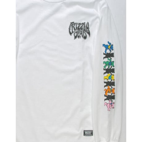 限定コラボ  GRIZZLEY グリズリー Grateful Dead グレイトフルデッド PARADIGM ロンT 長袖 ダンシングベア