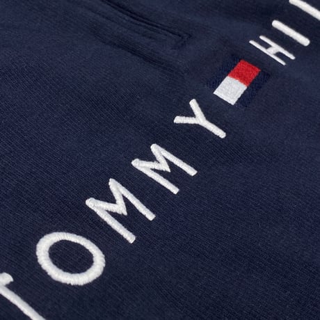 TOMMY HILFIGER USA 3/4 クオータージップ モックネック スウェットプルオーバー (R4F-27)