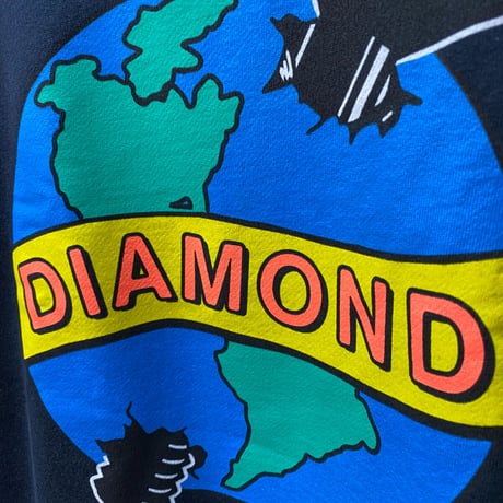 Diamond Supply ダイヤモンドサプライ Pandemic クルーネック トレーナー 紺 パンデミック