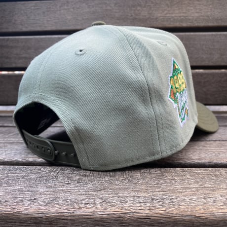 海外限定 Newera ニューエラ 9Forty Aフレーム NY Yankees ヤンキース 1999WS キャップ セージグリーン (940-201)