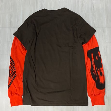 アメリカ製 CACTUS JACK トラヴィス スコット TravisScotto クロスオーバー レイヤード Tシャツ