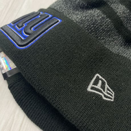 NEWERA USA ニューエラ NFL ニューヨーク ジャイアンツ NY Giantsポンポン付き ニット帽 黒
