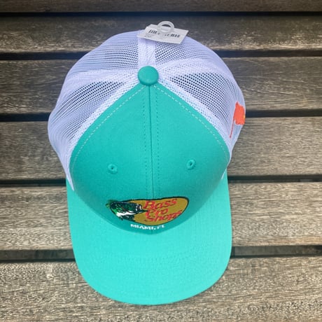 限定ステイトパッチ仕様 Bass Pro Shops バスプロショップス 刺繍ロゴ MIAMI, FL メッシュキャップ (Bps45)