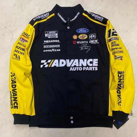 NASCAR ナスカー JHデザイン Advance Auto Parts レーシングジャケット Ryan Blaney ライアン #12 (NSCR16)
