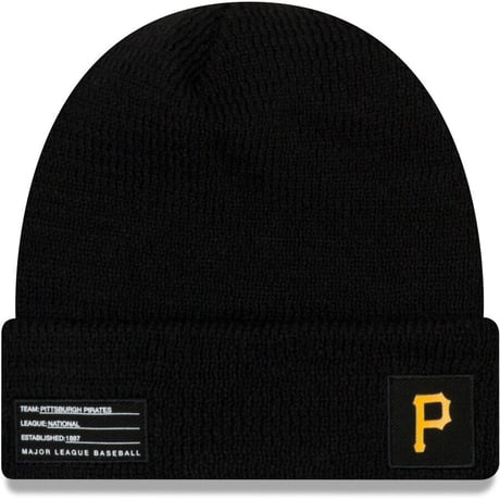 NEWERA ニューエラ MLB ニット帽 ピッツバーグ Pirates パイレーツ 黒 YOUTH メジャーリーグ