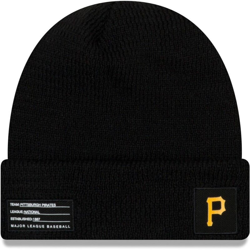 NEWERA ニューエラ MLB ニット帽 ピッツバーグ Pirates パイレーツ 黒