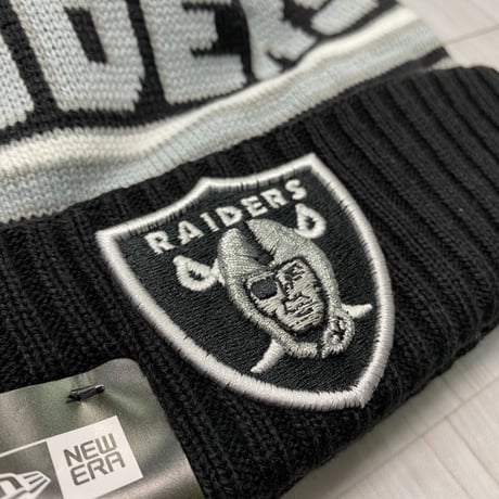 NEWERA ニューエラ NFL ラスベガス Raiders レイダース ニット帽 ポンポン付 ニットキャップ