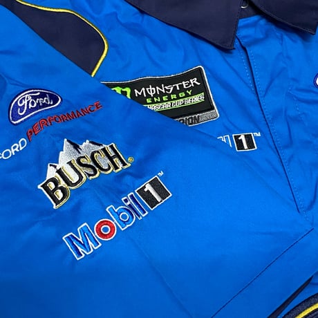 NASCAR ナスカー JHデザイン Busch Light ピットクルーシャツ  ケヴィン ハーヴィック