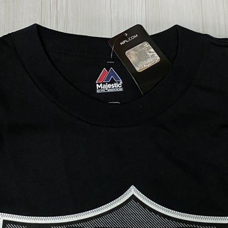 NFL公式 Majestic Athletic レイダース Raiders 半袖 Tシャツ 黒 ウェストコースト