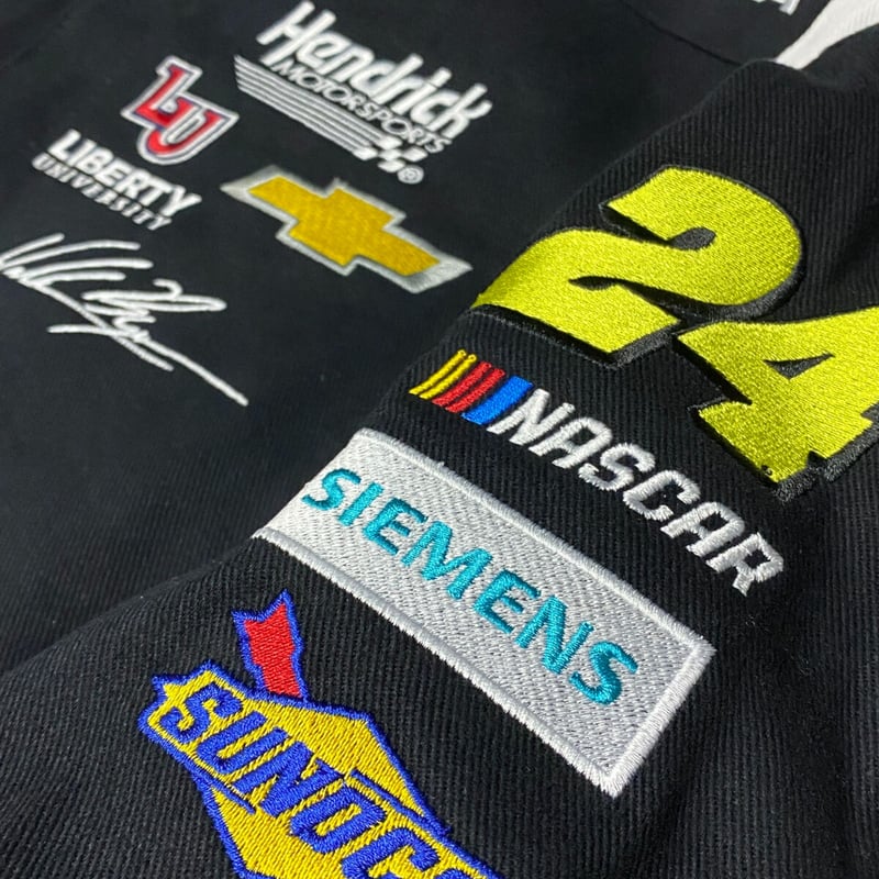 P739 NASCAR JHデザイン古着レーシングジャケットAXALTA