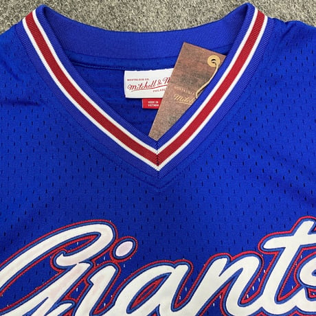 Mitchell&Ness ミッチェル&ネス NFL ニューヨーク ジャイアンツ  Vネック T.PROSPECT ジャージ
