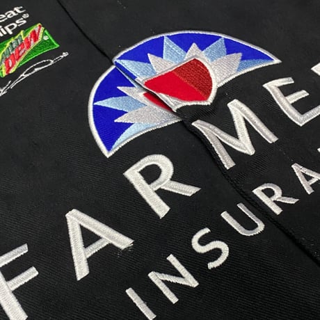 NASCAR ナスカー JHデザイン Farmers5 ケーシーケイン 黒 レーシングジャケット
