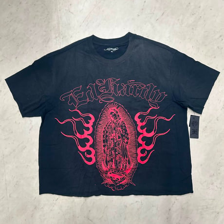 USA仕様 Ed Hardy エドハーディ Mary Dragons Boxy Cropped T マリア 龍 クロップ Tシャツ (EdT4)